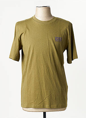 Tricou croială dreaptă mâneci scurte verde JACK & JONES homme