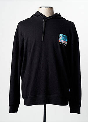 Hanorac cu glugă mâneci lungi mâneci lungi negru JACK & JONES homme