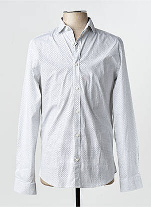 Cămașă cu mâneci lungi alb JACK & JONES homme