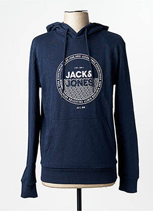 Hanorac cu glugă mâneci lungi mâneci lungi albastru JACK & JONES homme