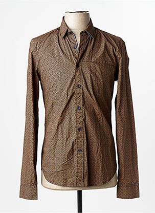 Cămașă cu mâneci lungi maro GARCIA homme