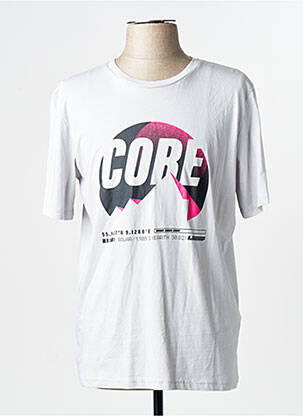 Tricou guler rotund gri JACK & JONES bărbat