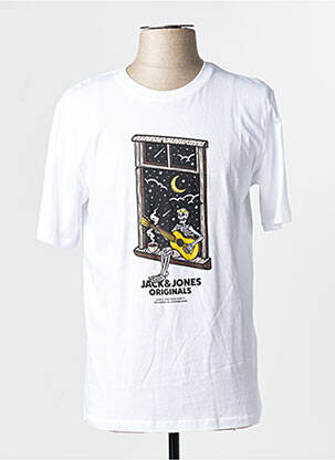 Tricou alb JACK & JONES bărbat