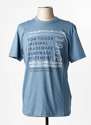 Tricou albastru TOM TAILOR homme