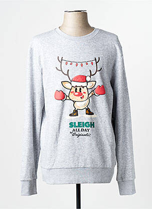 Pulover gri JACK & JONES bărbat