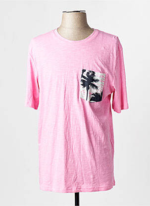 Tricou roz JACK & JONES bărbat