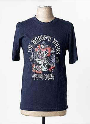 Tricou albastru JACK & JONES bărbat