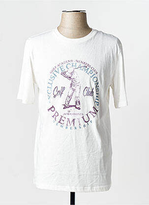 Tricou alb JACK & JONES bărbat