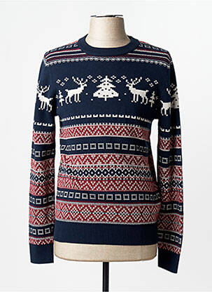 Pulover albastru JACK & JONES bărbat