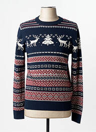 Pulover albastru JACK & JONES bărbat