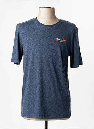 Tricou guler rotund gri JACK & JONES homme