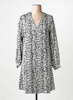 Rochie midi guler în v gri VERO MODA femeie