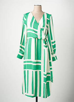 Rochie lungă mâneci lungi mâneci lungi verde VERO MODA femeie