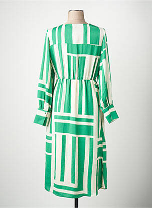 Rochie lungă mâneci lungi mâneci lungi verde VERO MODA femeie