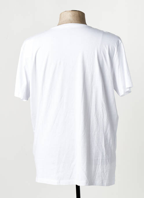 Tricou croială dreaptă alb JACK & JONES homme