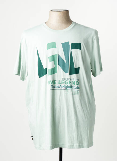 Tricou croială dreaptă mâneci scurte verde PME LEGEND homme