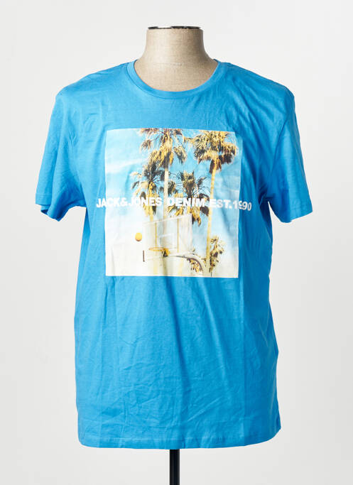 Tricou albastru JACK & JONES homme