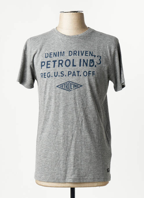 Tricou gri PETROL INDUSTRIES homme