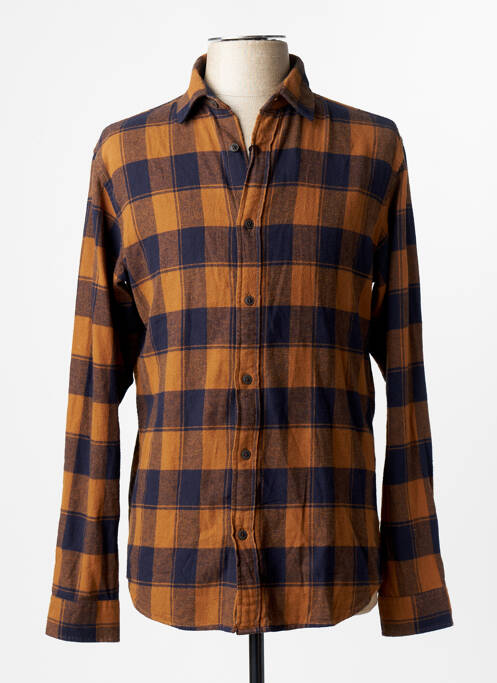 Cămașă cu mâneci lungi maro JACK & JONES homme