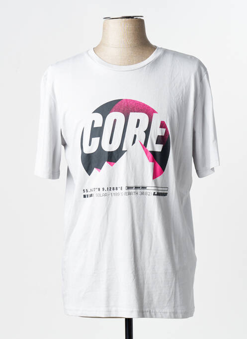 Tricou guler rotund gri JACK & JONES homme