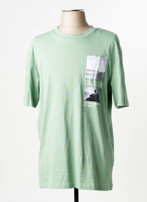 Tricou mâneci scurte mâneci scurte verde JACK & JONES homme