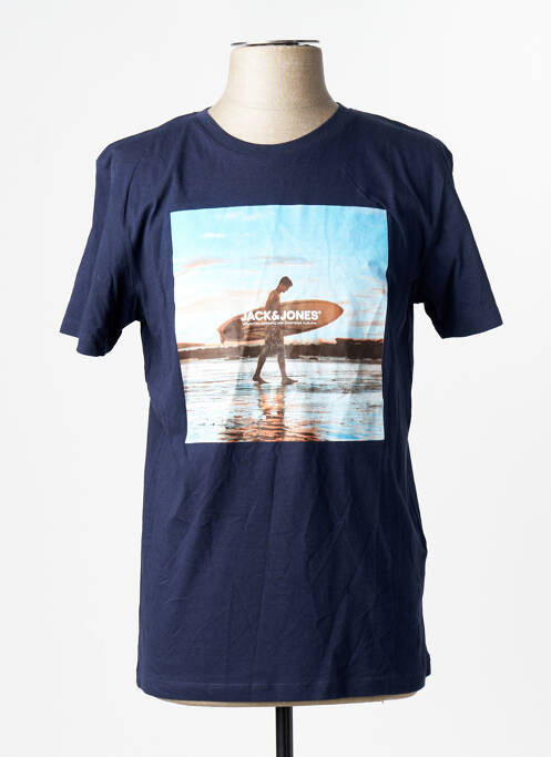 Tricou albastru JACK & JONES homme