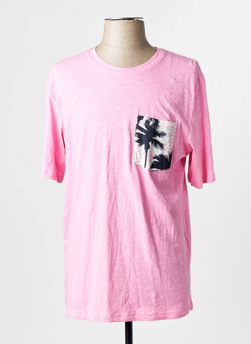 Tricou roz JACK & JONES homme