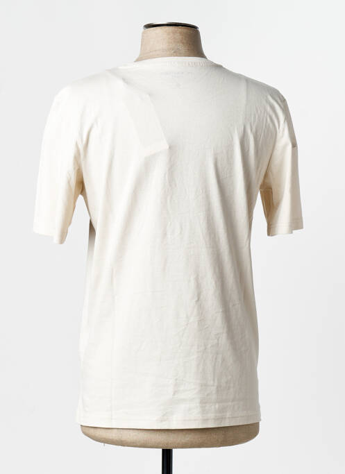 Tricou croială dreaptă mâneci scurte bej JACK & JONES homme