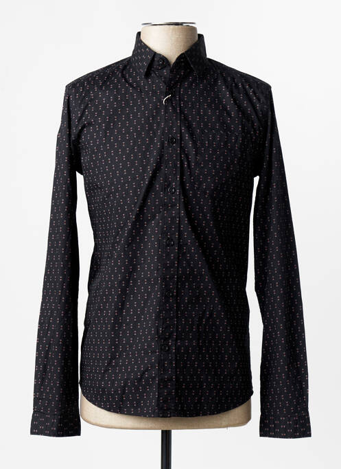 Cămașă cu mâneci lungi negru TOM TAILOR homme