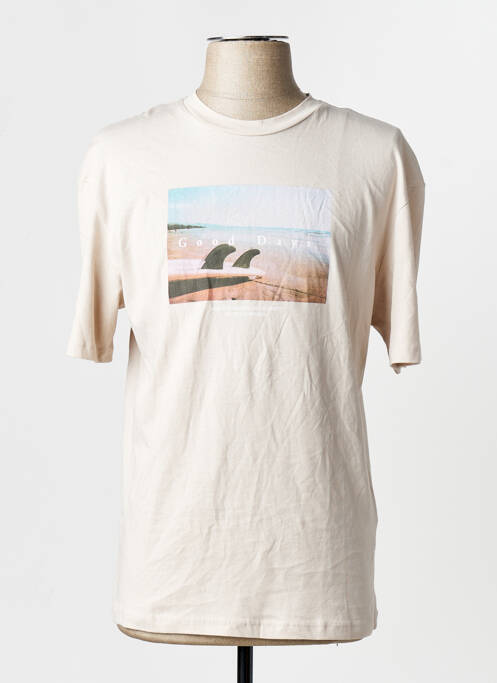 Tricou bej JACK & JONES homme