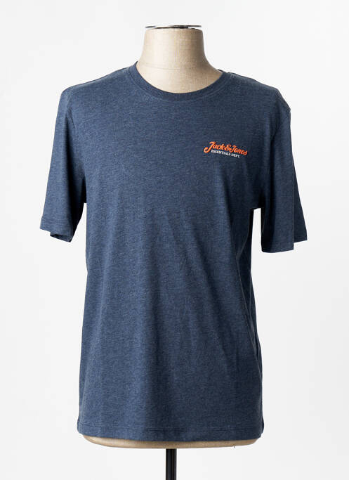 Tricou guler rotund gri JACK & JONES homme