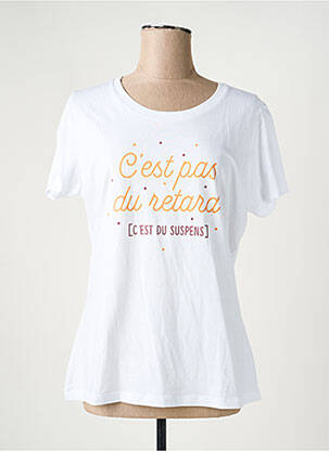 Tricou alb MONSIEUR TSHIRT femeie