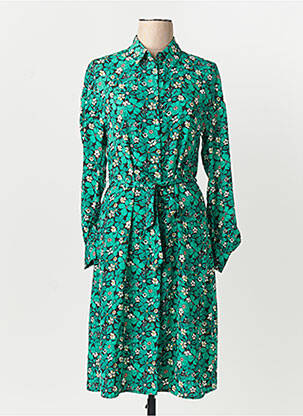 Rochie lungă mâneci 3/4 verde ONLY femeie