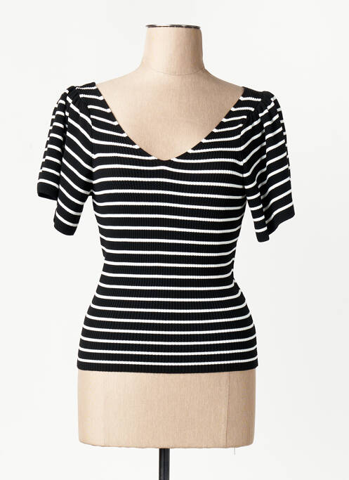 Tricou guler în v negru ONLY femme