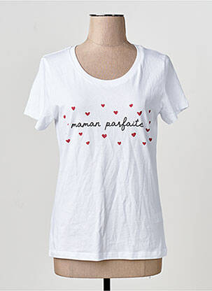 Tricou alb MONSIEUR TSHIRT femeie