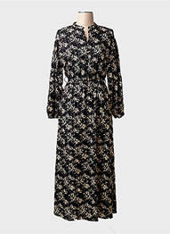 Rochie lungă negru GARCIA femeie