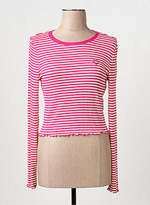 Tricou mâneci lungi mâneci lungi roz ONLY femeie