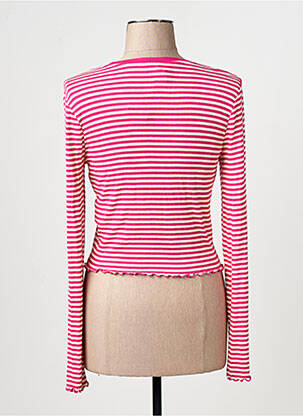 Tricou mâneci lungi mâneci lungi roz ONLY femeie