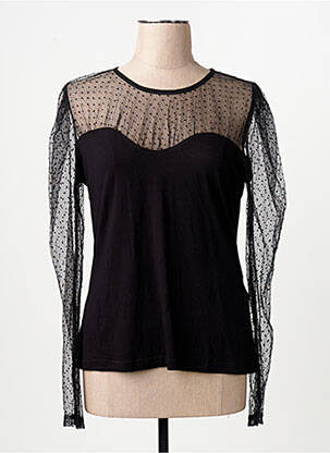 Tricou negru MORGAN femme