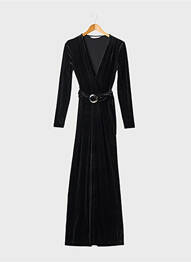Salopetă-pantalon negru MANGO femeie