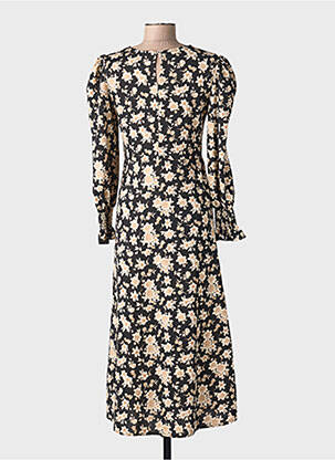 Rochie lungă negru MANGO femeie