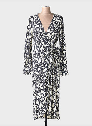 Rochie lungă negru MANGO femeie