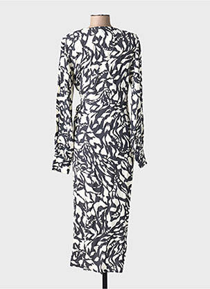 Rochie lungă negru MANGO femeie