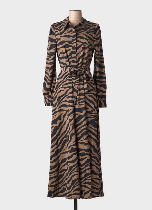 Rochie lungă mâneci lungi mâneci lungi maro VERO MODA femme
