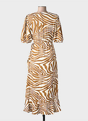 Rochie scurtă mâneci scurte mâneci scurte maro ONLY femeie