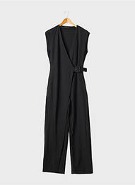 Salopetă-pantalon negru ASTRID BLACK LABEL femeie