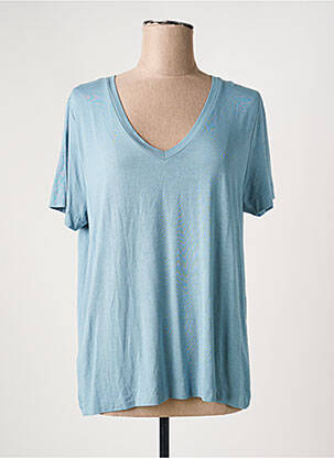Tricou albastru MANGO femeie