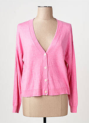 Vestă cu mâneci lungi roz MANGO femme