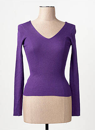 Pulover violet MANGO femeie
