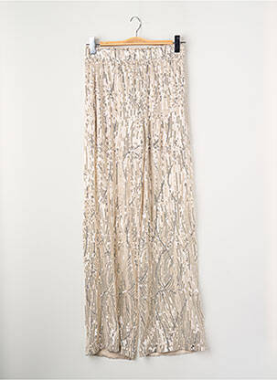 Pantalon larg argintiu VERO MODA femeie